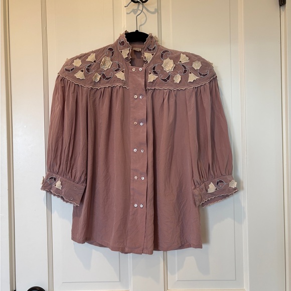 Mercedes & Adrienne Tops - Vintage Mercedes & Adrienne Silk Blouse
